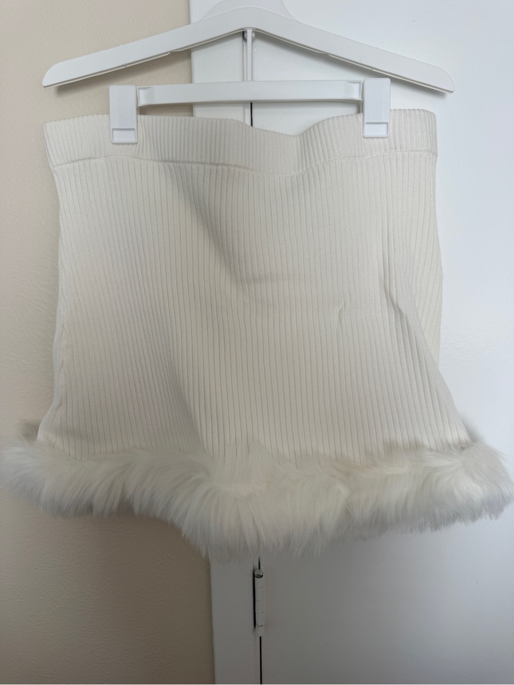 Show Me Your Mumu Fur Trimmed Skirt